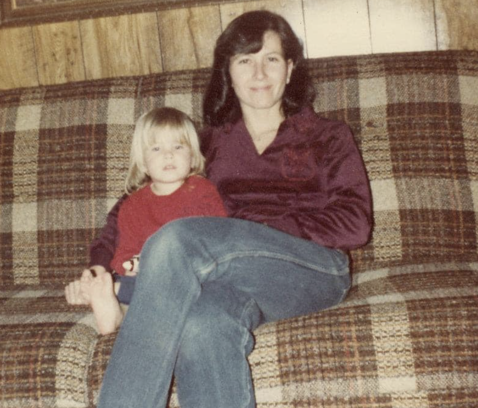 A picture of Beth as a child with her Mother.